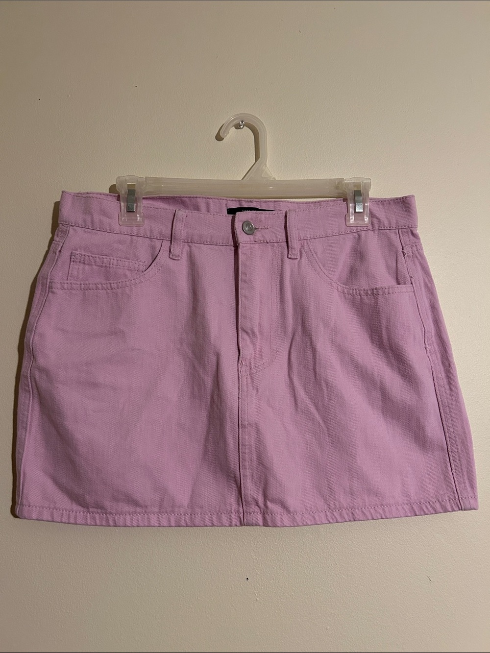 Forever 21 Pastel Pink lavender Denim Mini Skirt